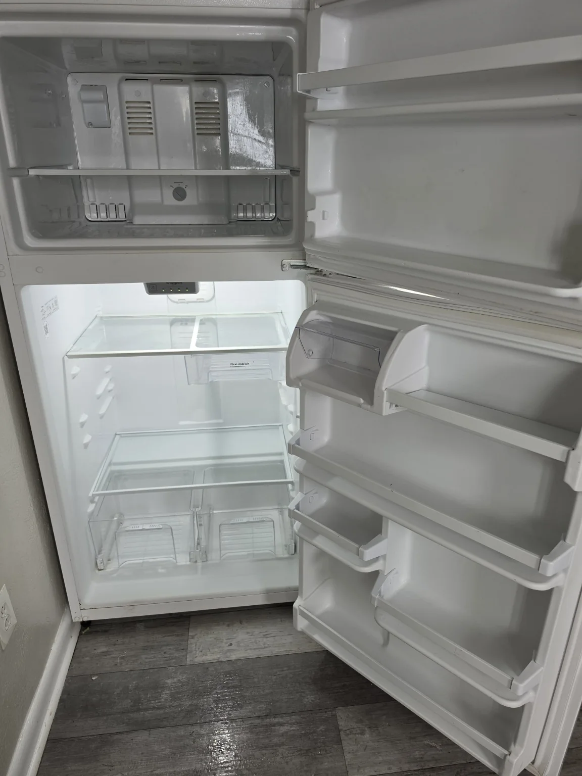 Clean refrigerator interior